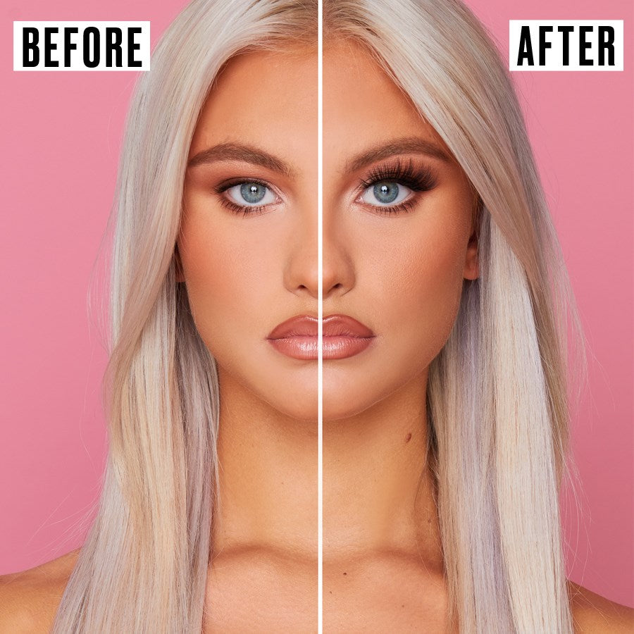 Killer Impression - Baddie - 3D False Eyelashes before and after